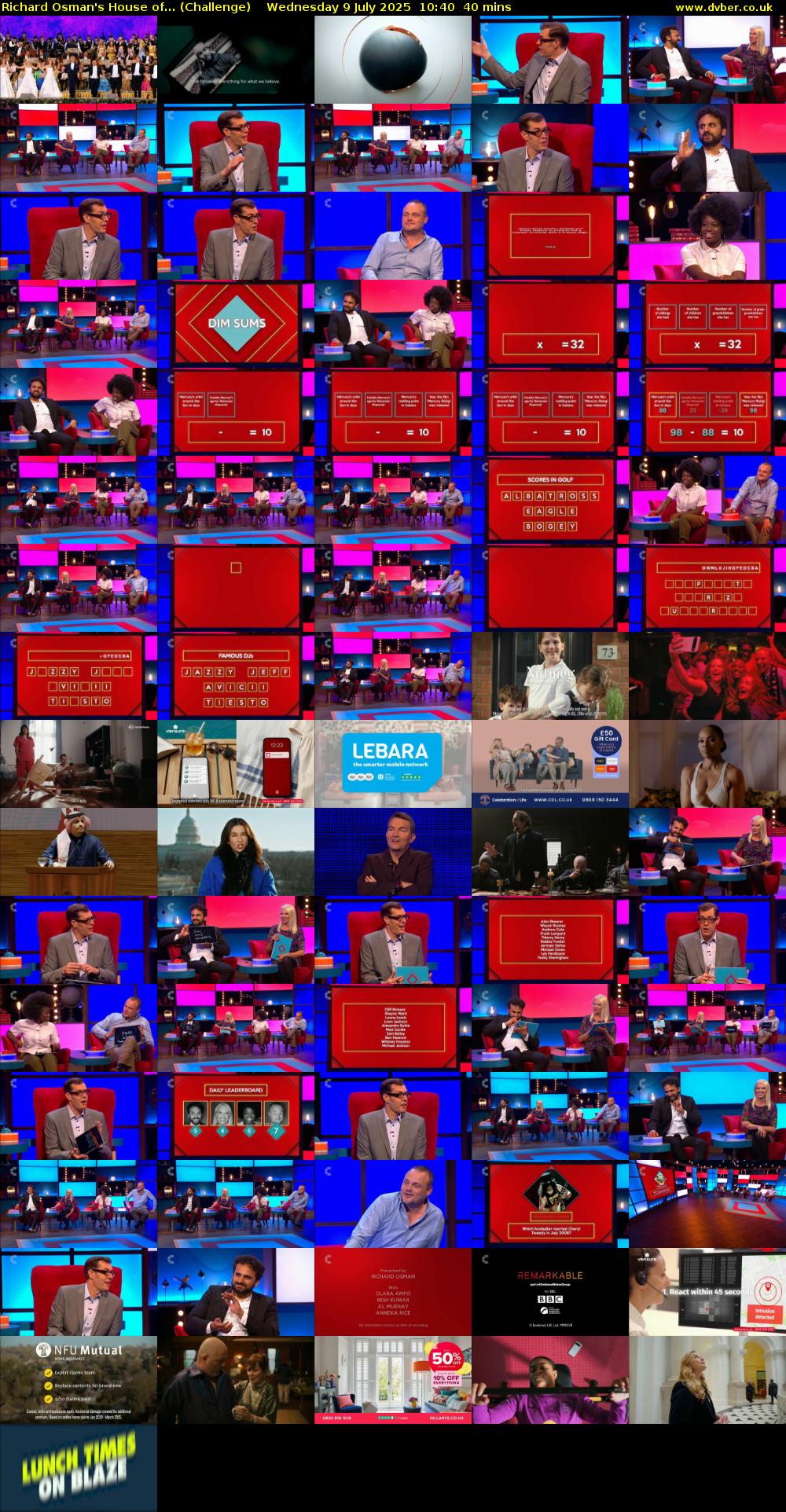 Richard Osman's House of... (Challenge) Wednesday 9 July 2025 10:40 - 11:20
