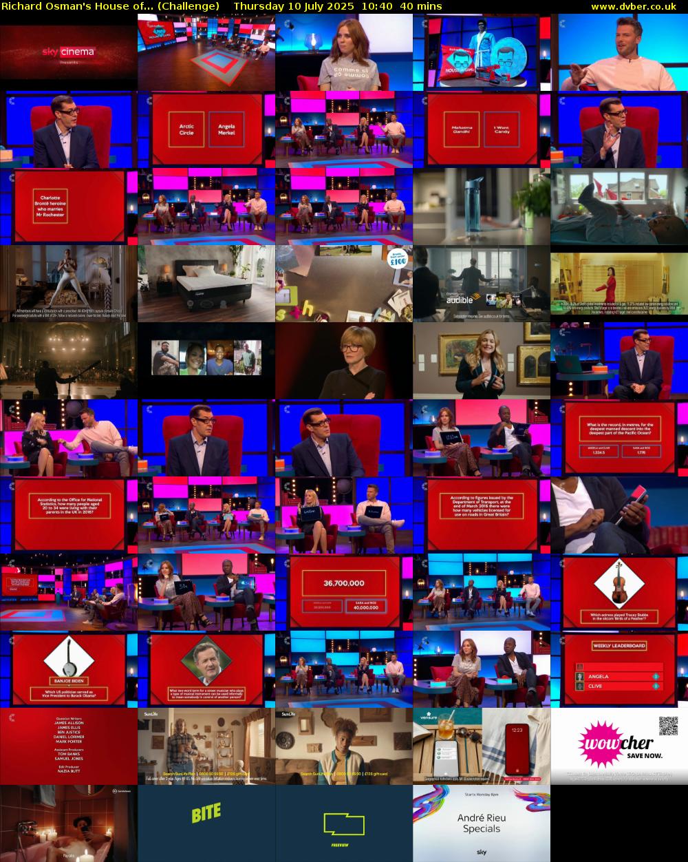Richard Osman's House of... (Challenge) Thursday 10 July 2025 10:40 - 11:20