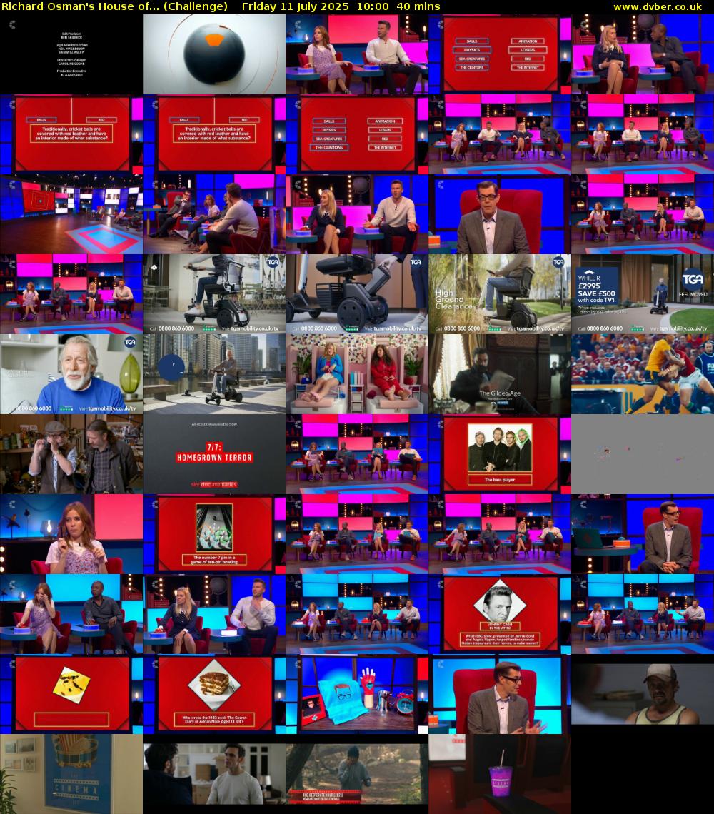 Richard Osman's House of... (Challenge) Friday 11 July 2025 10:00 - 10:40