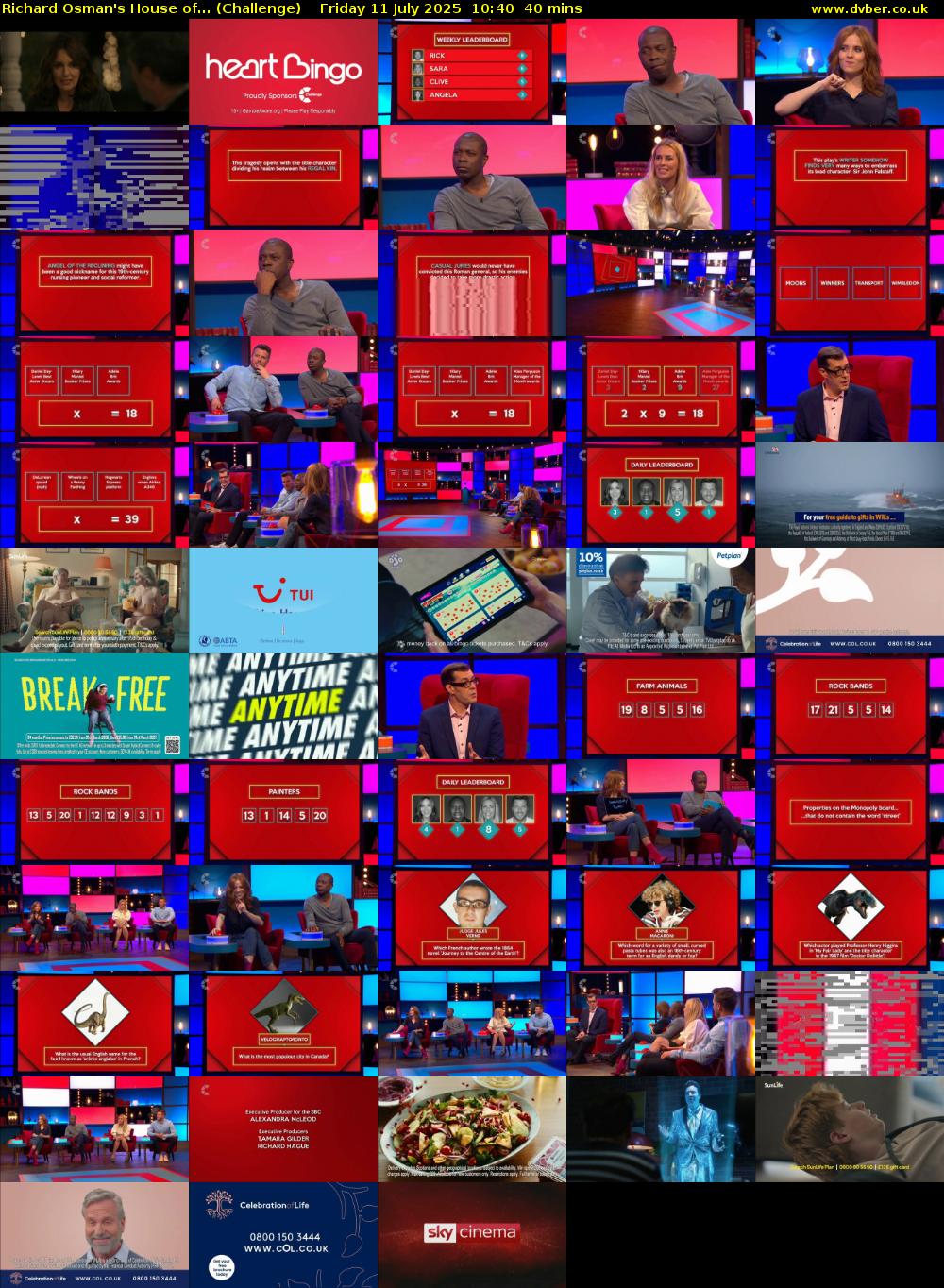 Richard Osman's House of... (Challenge) Friday 11 July 2025 10:40 - 11:20
