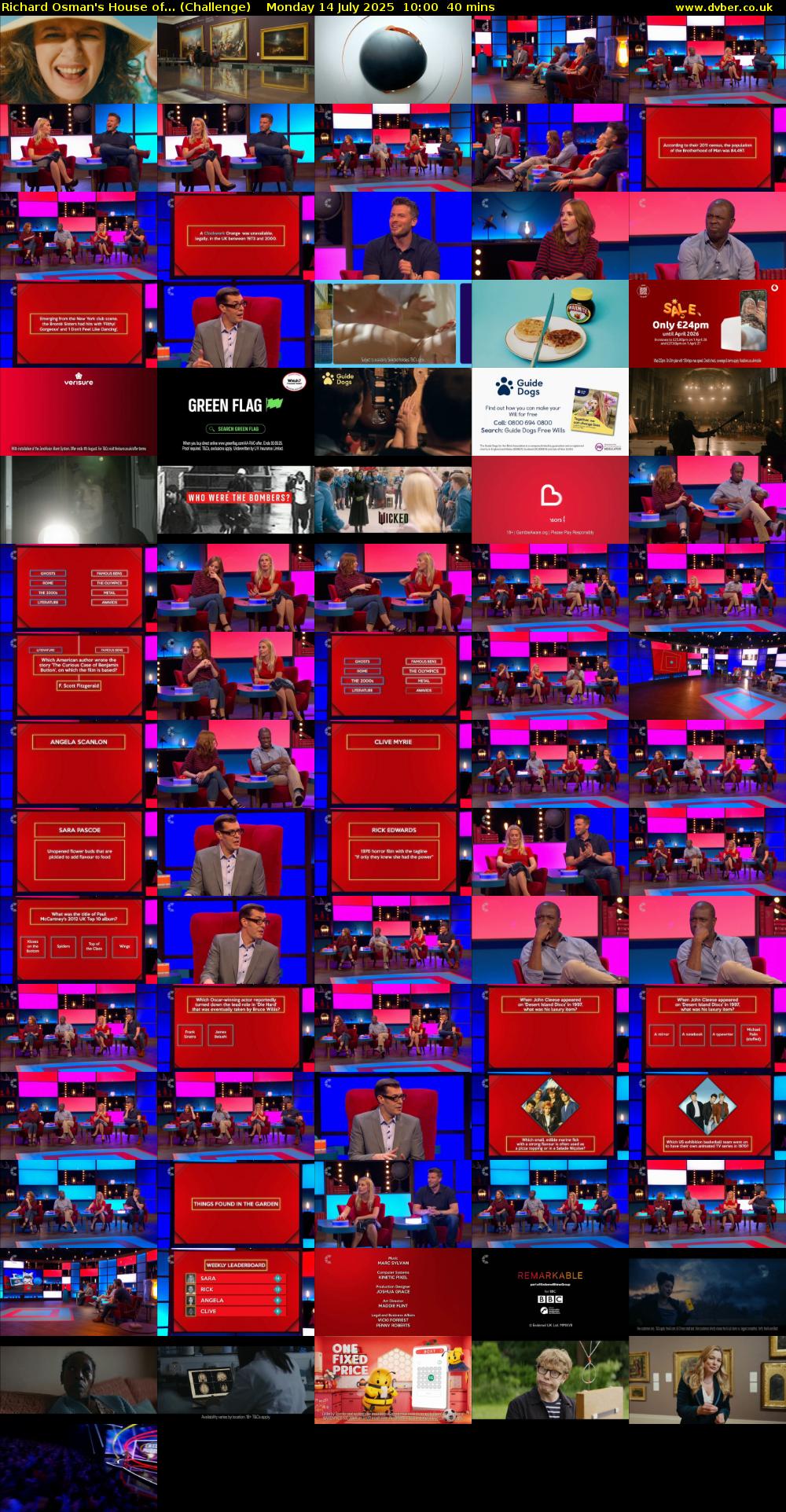 Richard Osman's House of... (Challenge) Monday 14 July 2025 10:00 - 10:40