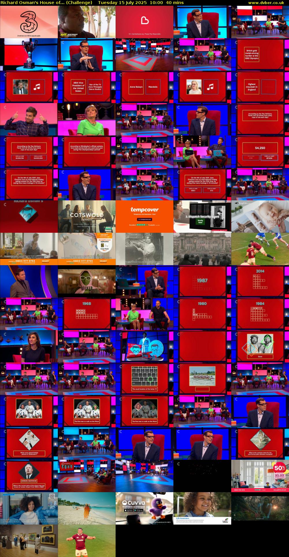 Richard Osman's House of... (Challenge) Tuesday 15 July 2025 10:00 - 10:40