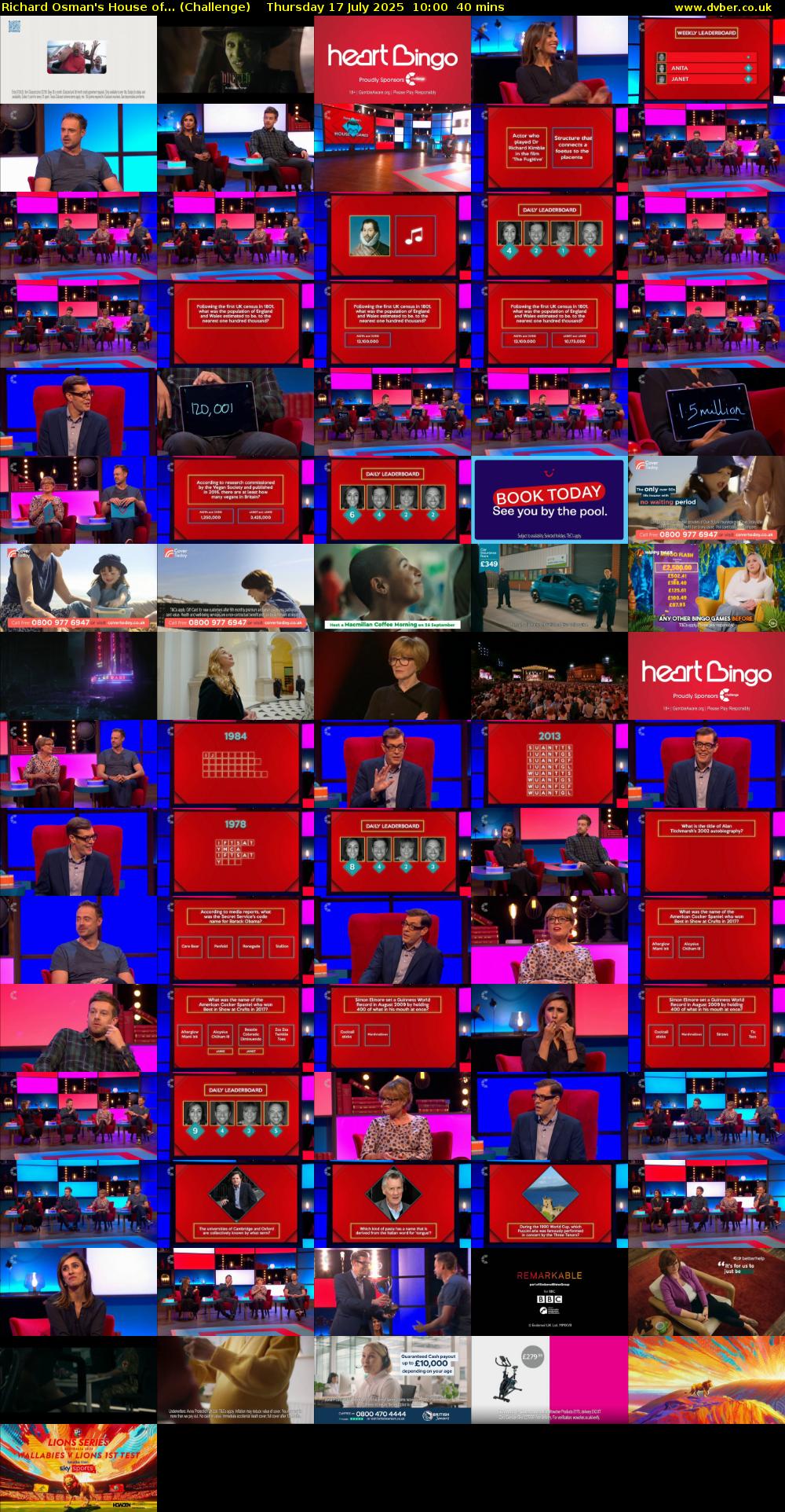 Richard Osman's House of... (Challenge) Thursday 17 July 2025 10:00 - 10:40