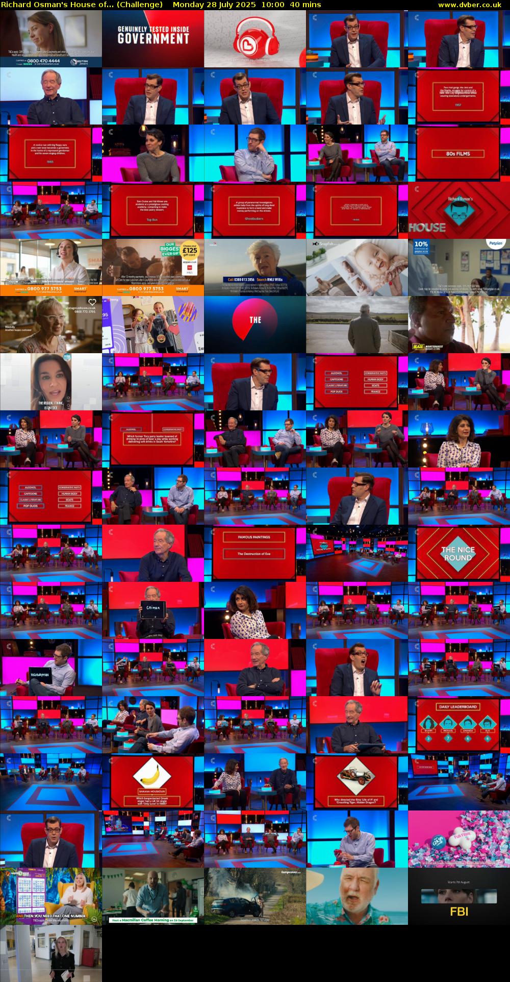 Richard Osman's House of... (Challenge) Monday 28 July 2025 10:00 - 10:40