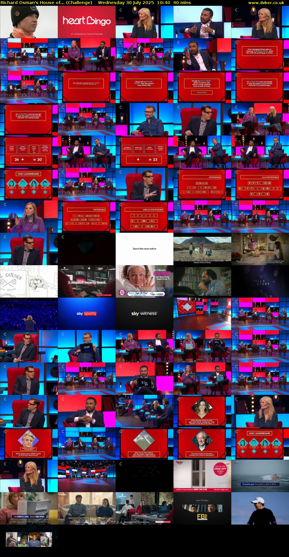 Richard Osman's House of... (Challenge) Wednesday 30 July 2025 10:40 - 11:20