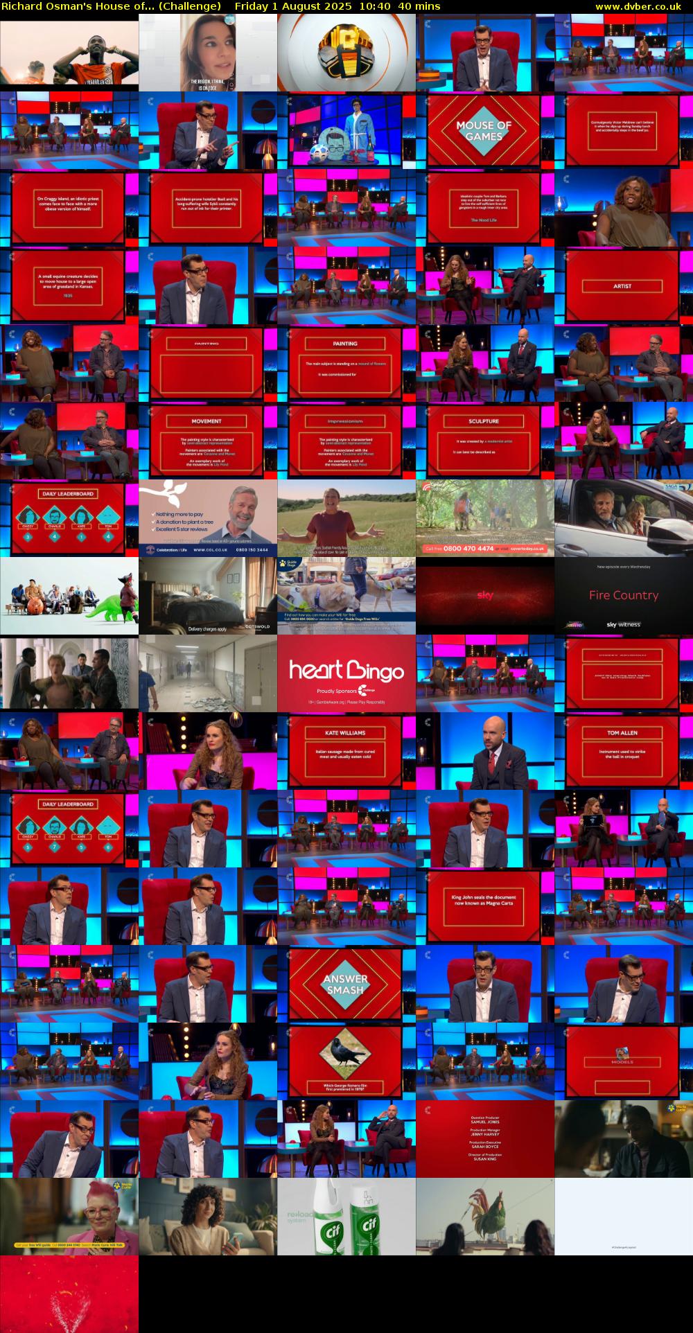 Richard Osman's House of... (Challenge) Friday 1 August 2025 10:40 - 11:20