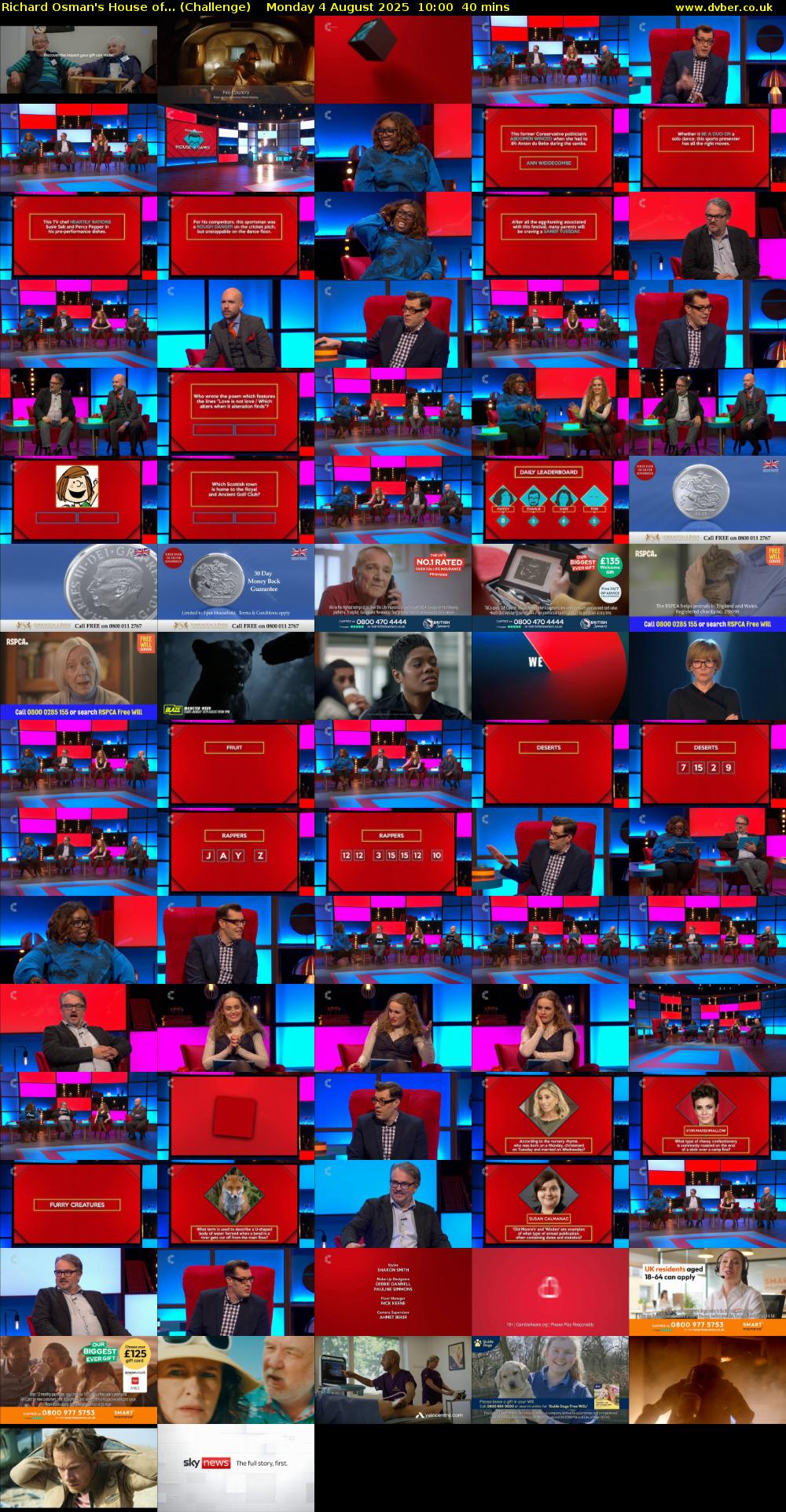Richard Osman's House of... (Challenge) Monday 4 August 2025 10:00 - 10:40