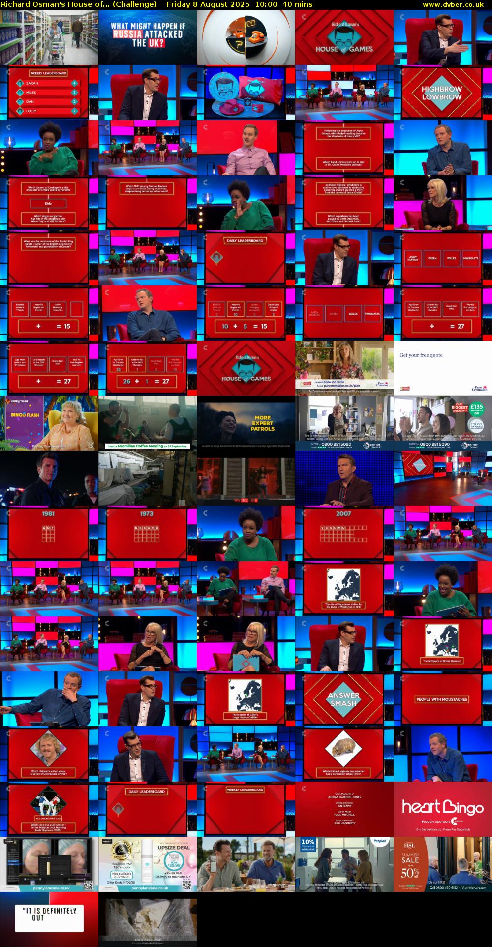 Richard Osman's House of... (Challenge) Friday 8 August 2025 10:00 - 10:40