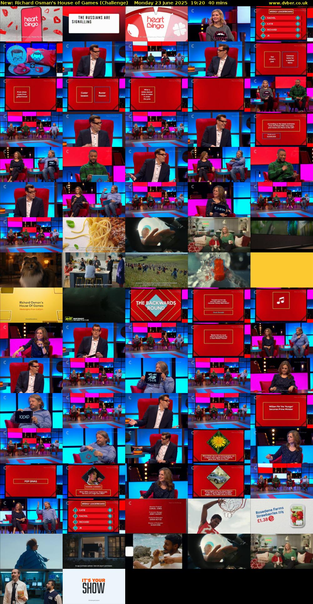 Richard Osman's House of Games (Challenge) Monday 23 June 2025 19:20 - 20:00