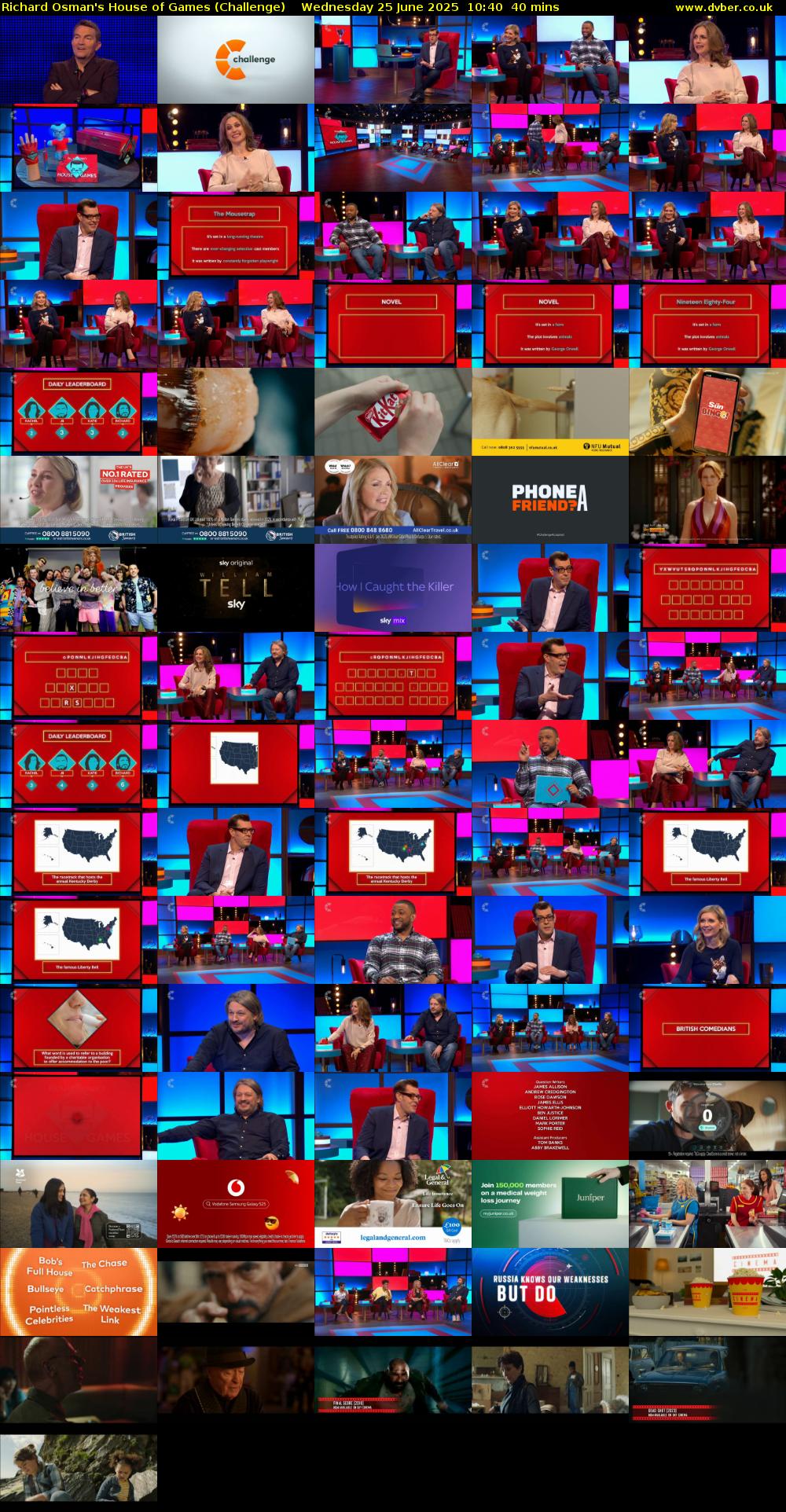 Richard Osman's House of Games (Challenge) Wednesday 25 June 2025 10:40 - 11:20