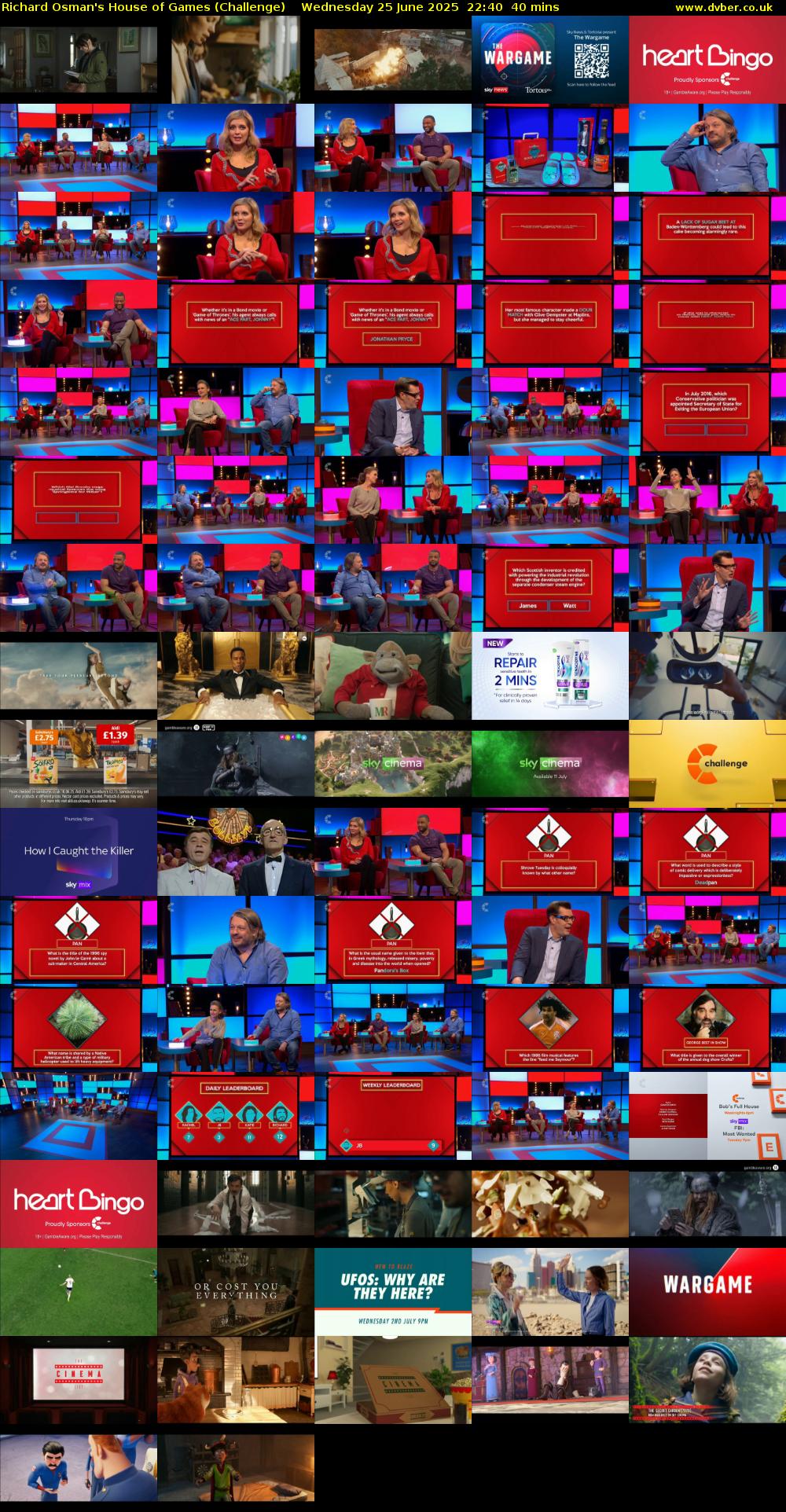 Richard Osman's House of Games (Challenge) Wednesday 25 June 2025 22:40 - 23:20