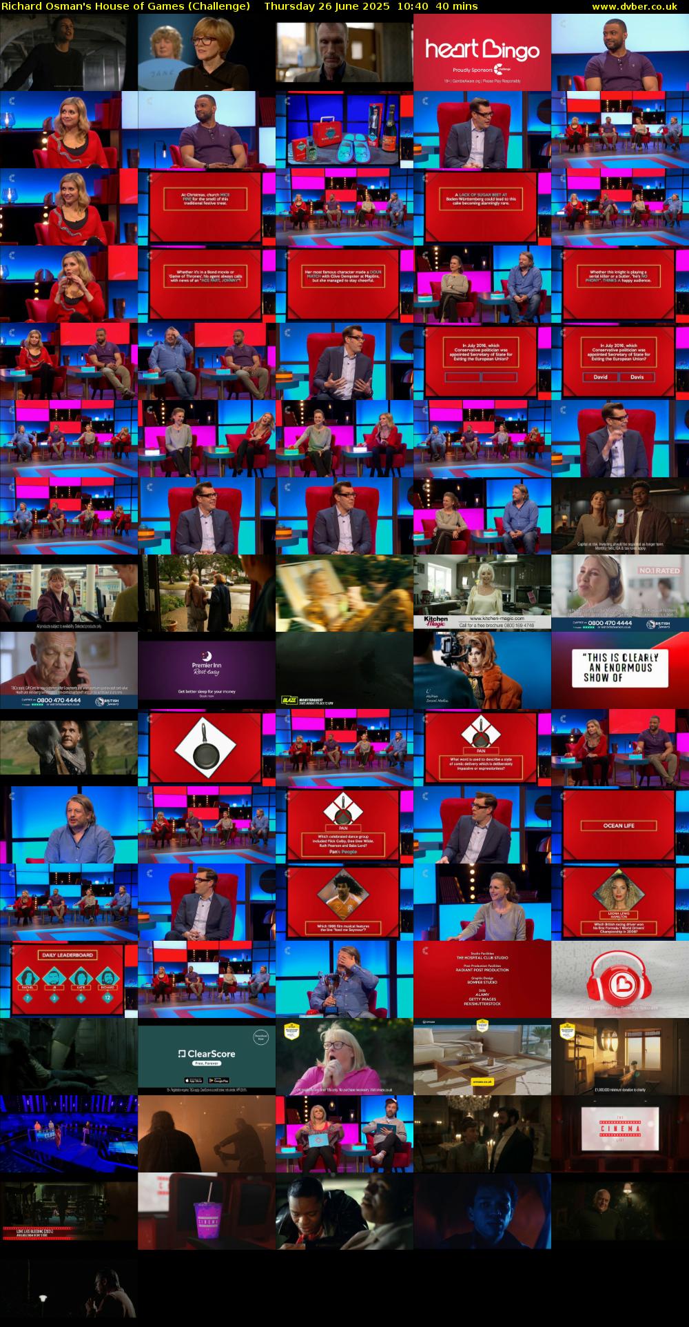 Richard Osman's House of Games (Challenge) Thursday 26 June 2025 10:40 - 11:20