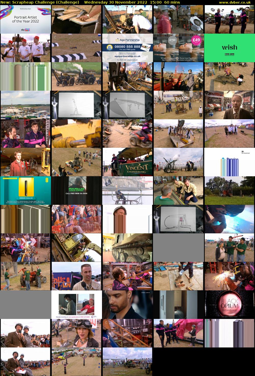 Scrapheap Challenge (Challenge) Wednesday 30 November 2022 15:00 - 16:00