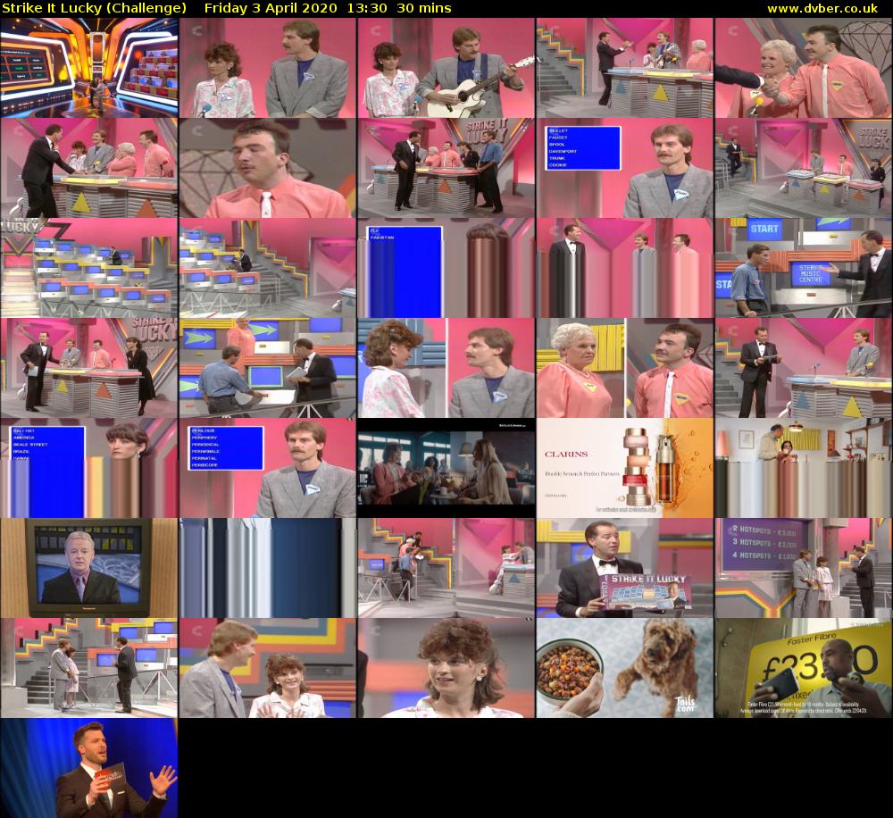 Strike It Lucky (Challenge) Friday 3 April 2020 13:30 - 14:00