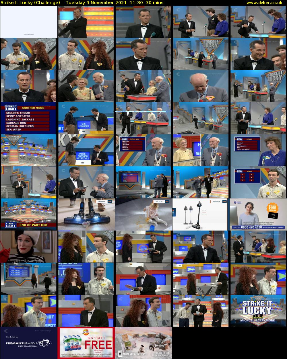 Strike It Lucky (Challenge) Tuesday 9 November 2021 11:30 - 12:00