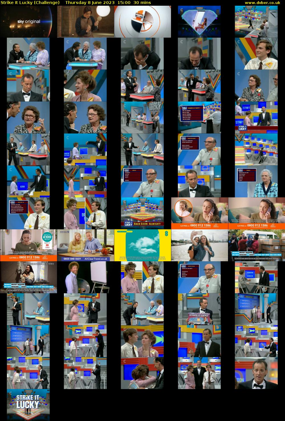 Strike It Lucky (Challenge) Thursday 8 June 2023 15:00 - 15:30