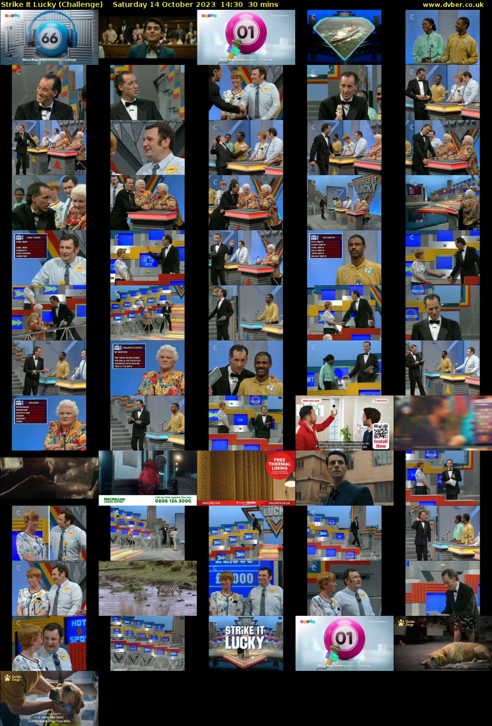 Strike It Lucky (Challenge) Saturday 14 October 2023 14:30 - 15:00