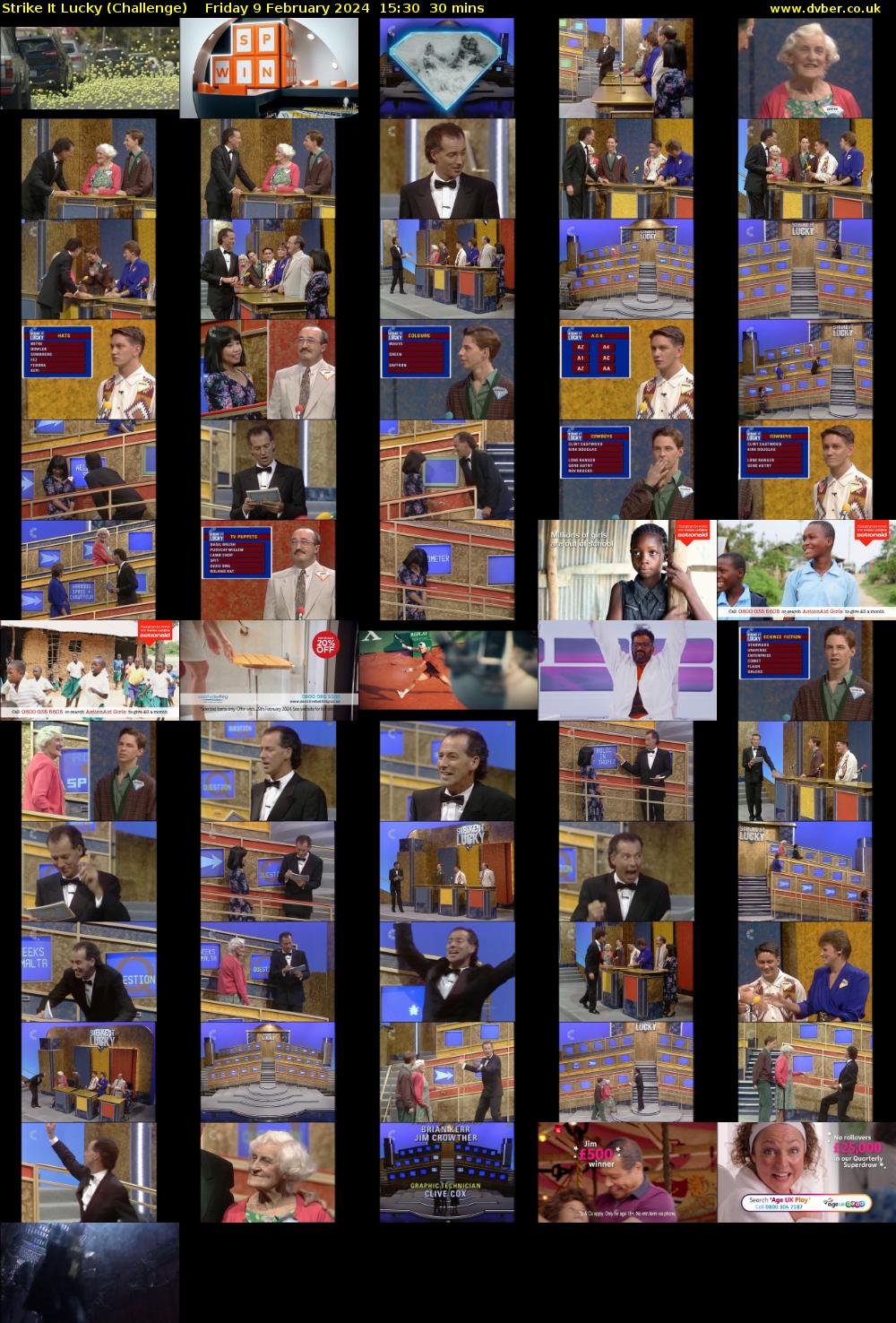 Strike It Lucky (Challenge) Friday 9 February 2024 15:30 - 16:00