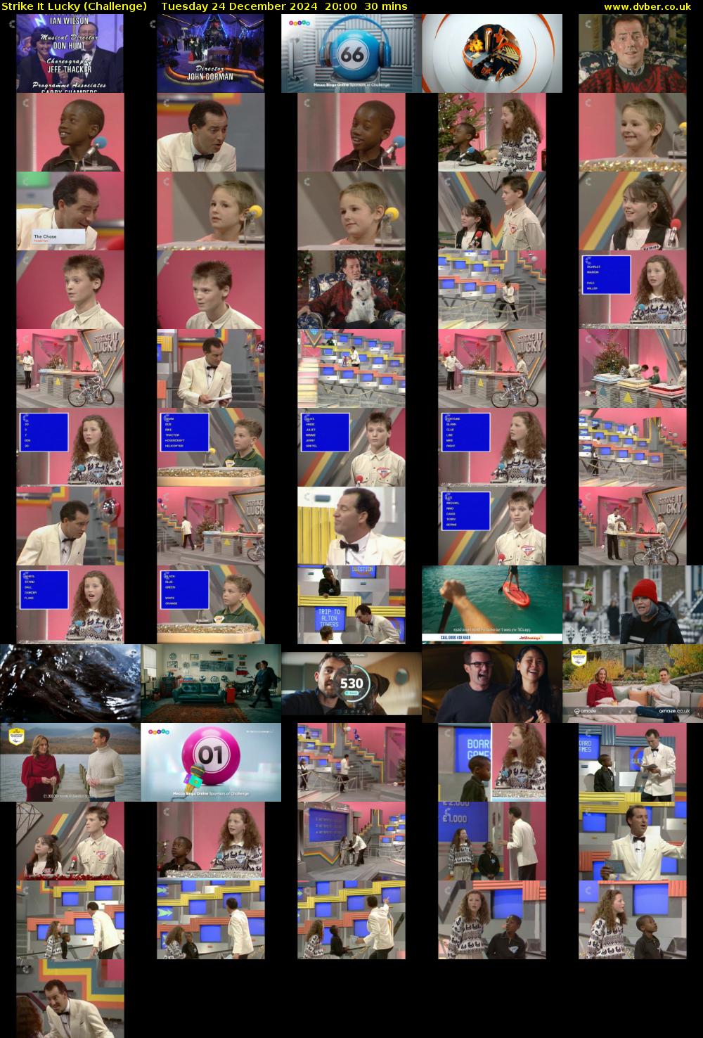 Strike It Lucky (Challenge) Tuesday 24 December 2024 20:00 - 20:30