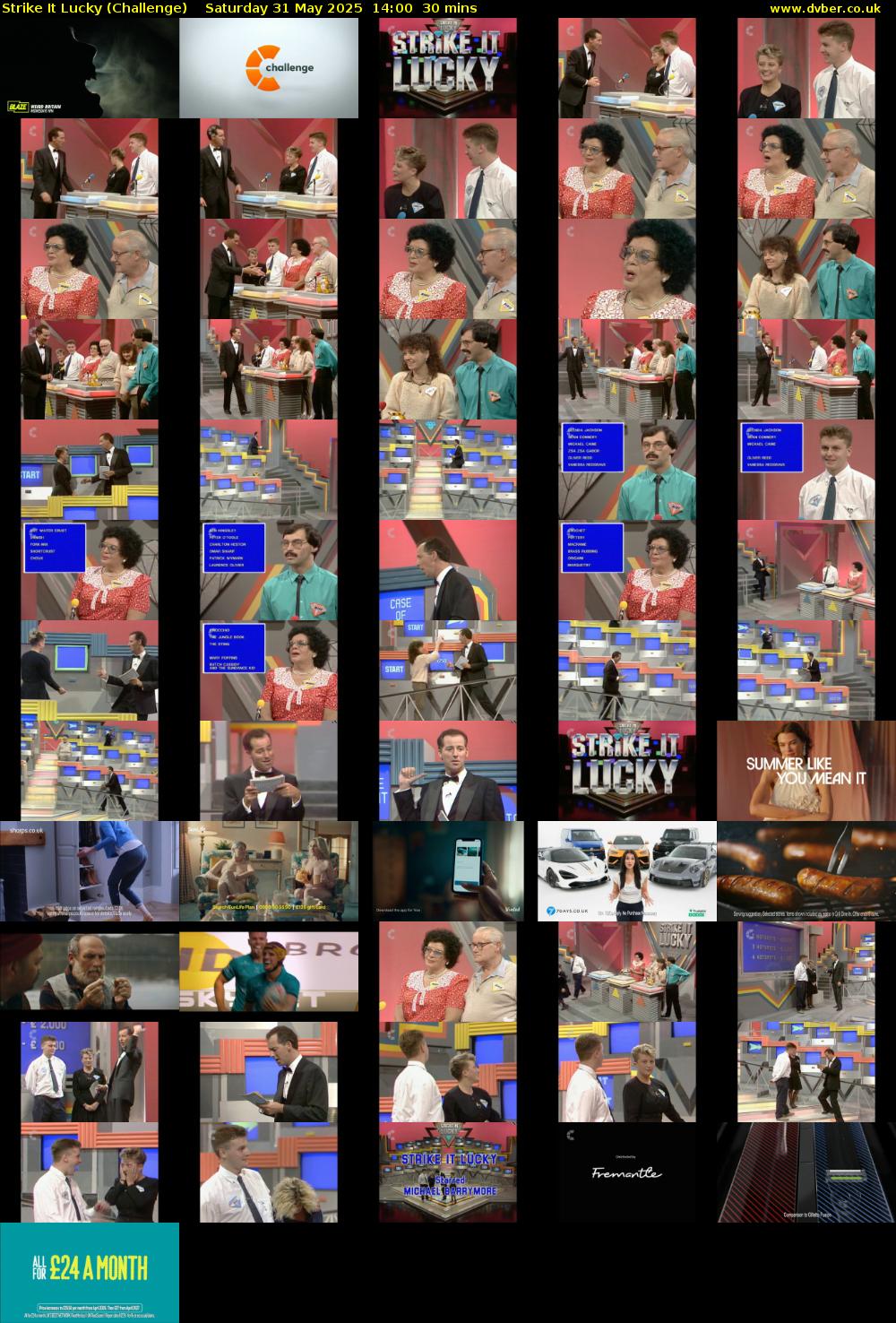 Strike It Lucky (Challenge) Saturday 31 May 2025 14:00 - 14:30