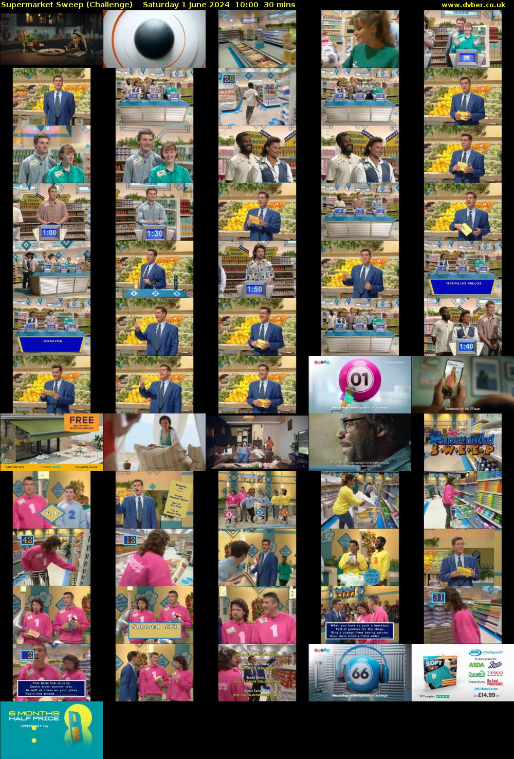 Supermarket Sweep (Challenge) Saturday 1 June 2024 10:00 - 10:30