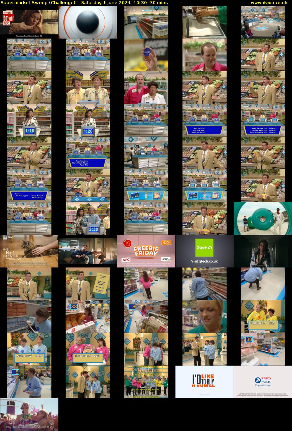 Supermarket Sweep (Challenge) Saturday 1 June 2024 10:30 - 11:00