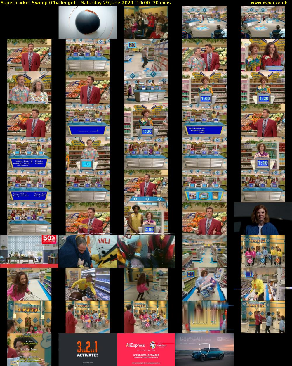 Supermarket Sweep (Challenge) Saturday 29 June 2024 10:00 - 10:30