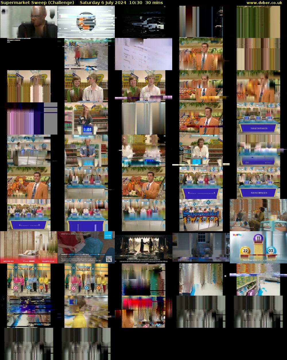 Supermarket Sweep (Challenge) Saturday 6 July 2024 10:30 - 11:00