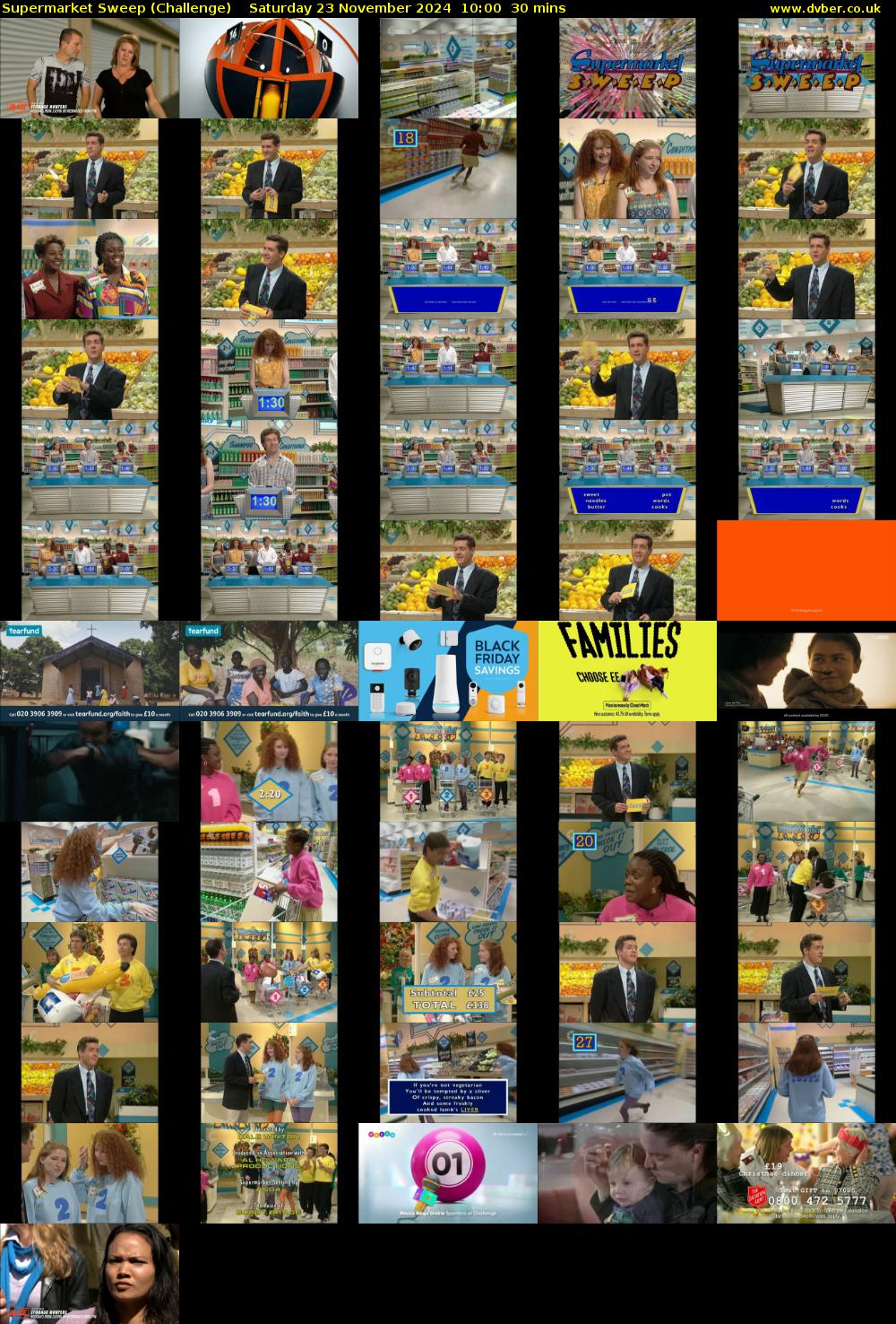 Supermarket Sweep (Challenge) Saturday 23 November 2024 10:00 - 10:30