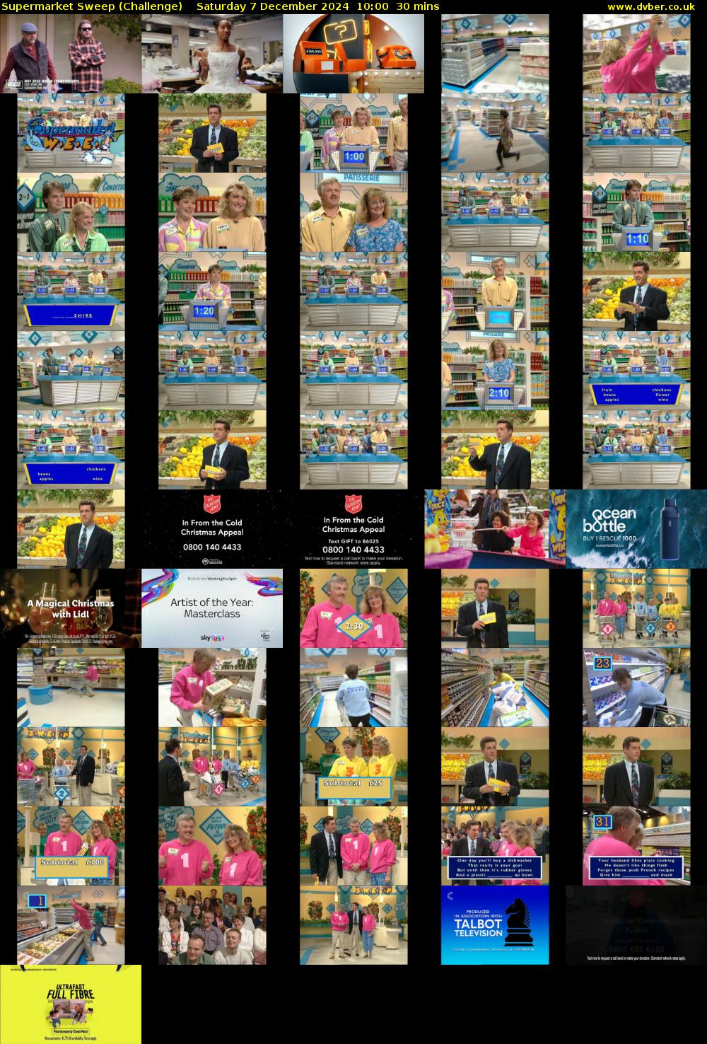 Supermarket Sweep (Challenge) Saturday 7 December 2024 10:00 - 10:30