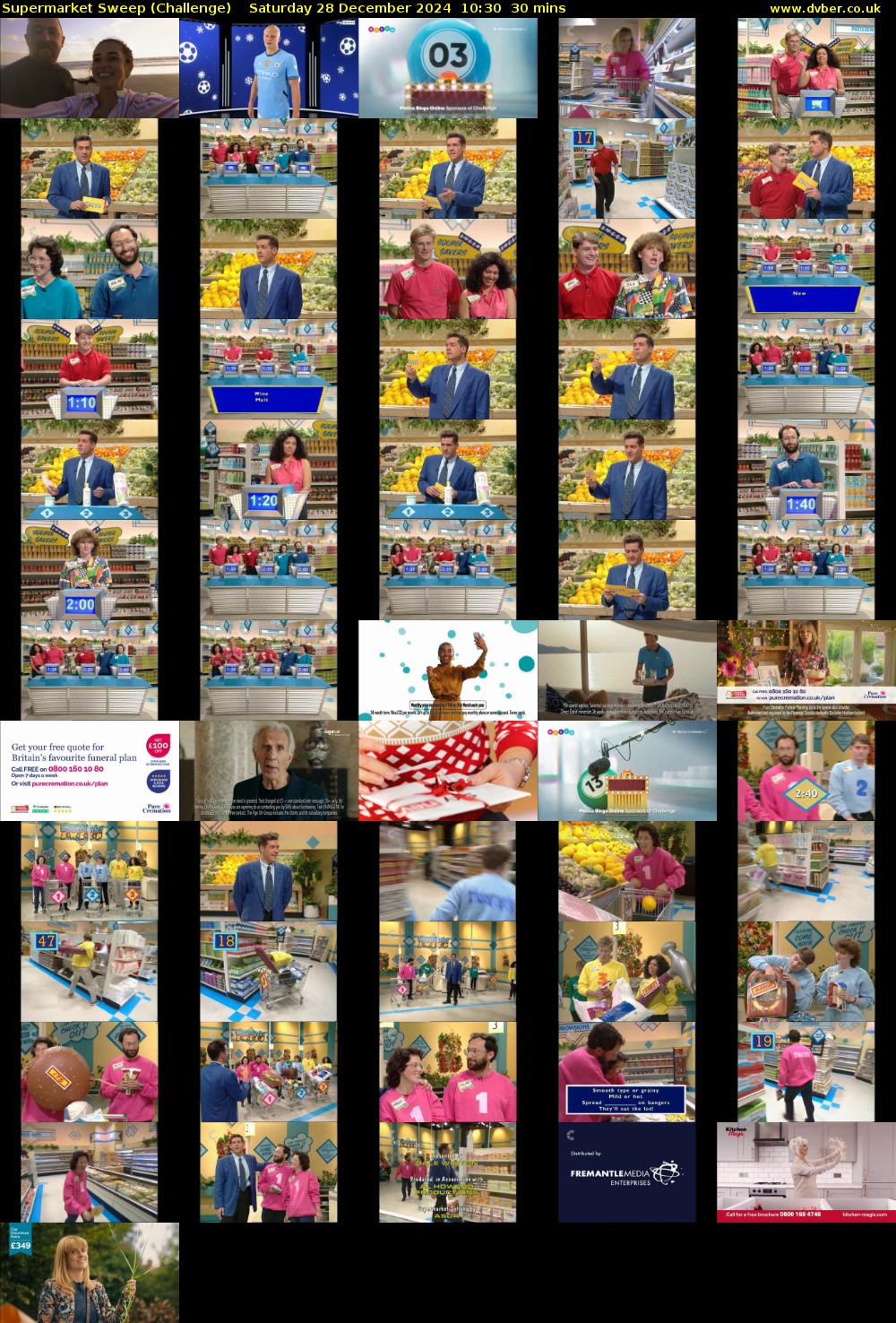 Supermarket Sweep (Challenge) Saturday 28 December 2024 10:30 - 11:00