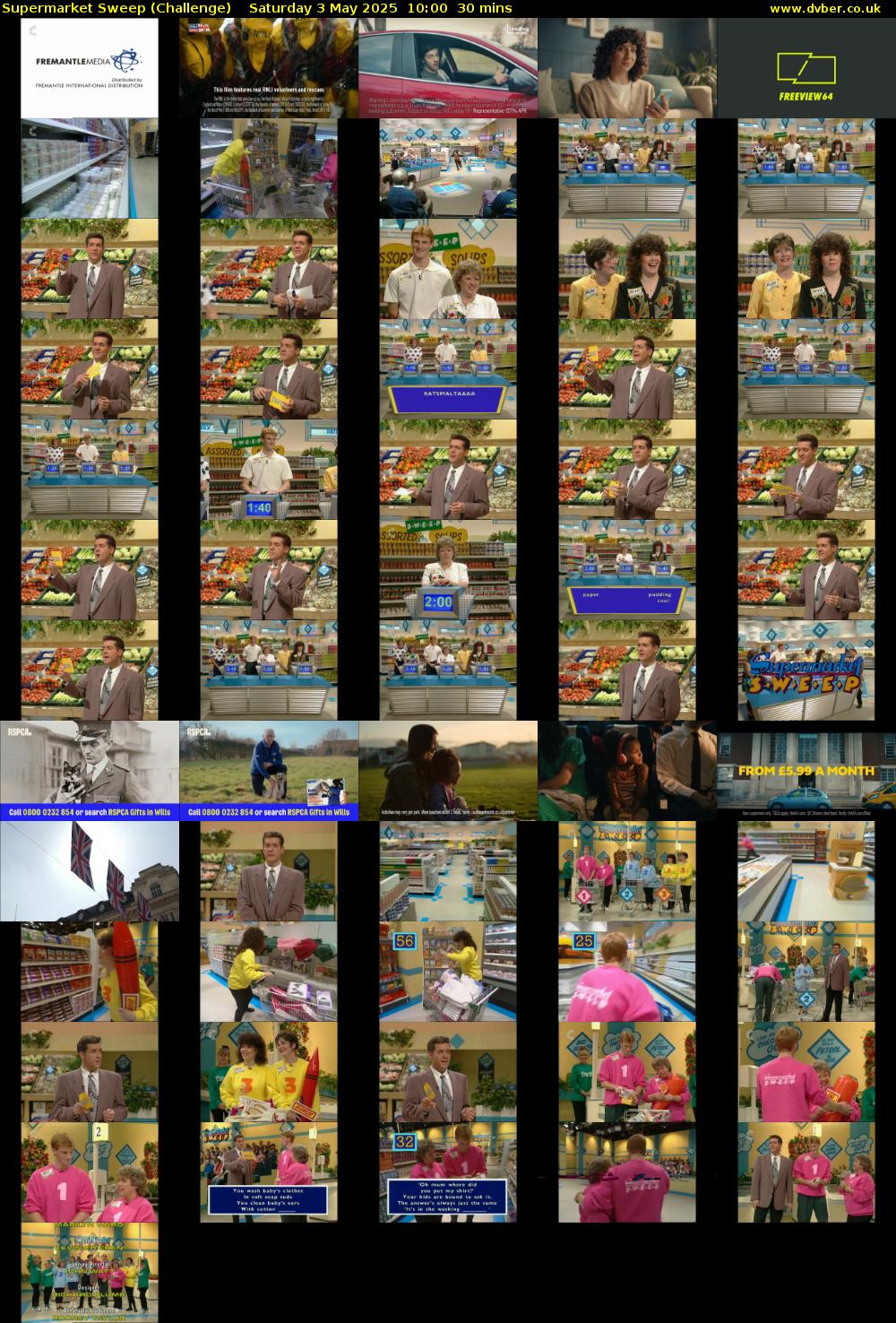 Supermarket Sweep (Challenge) Saturday 3 May 2025 10:00 - 10:30