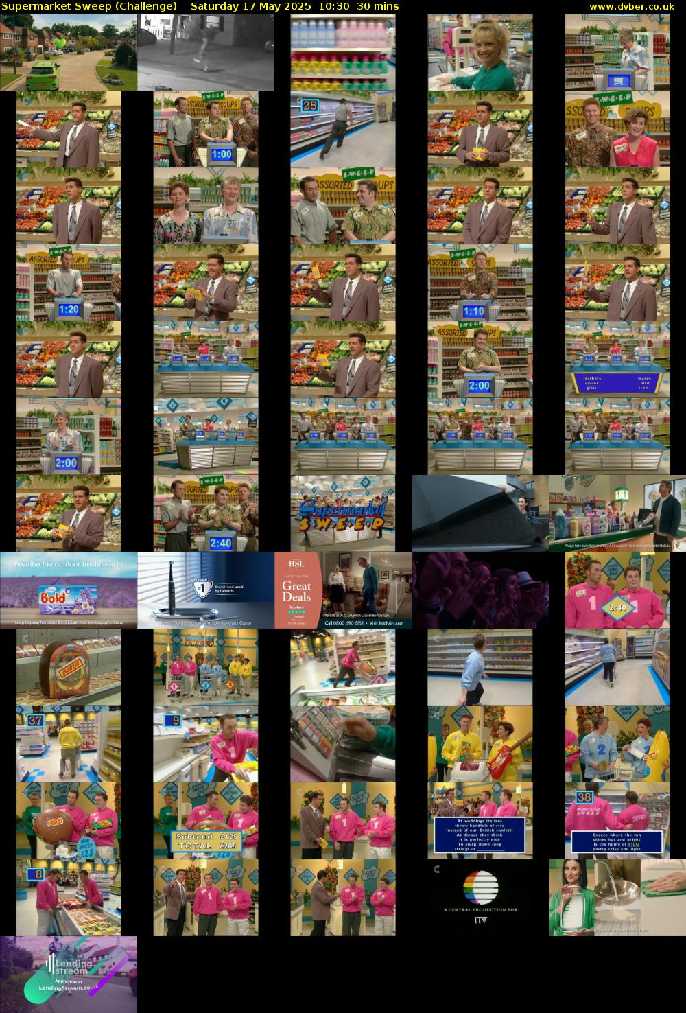 Supermarket Sweep (Challenge) Saturday 17 May 2025 10:30 - 11:00