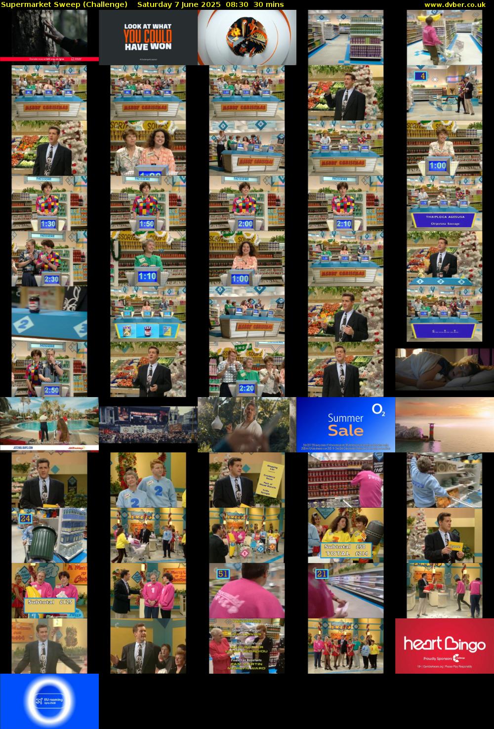 Supermarket Sweep (Challenge) Saturday 7 June 2025 08:30 - 09:00