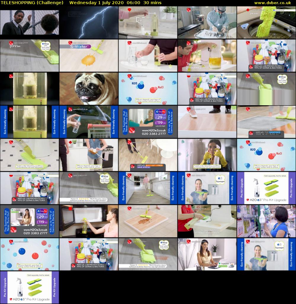 TELESHOPPING (Challenge) Wednesday 1 July 2020 06:00 - 06:30