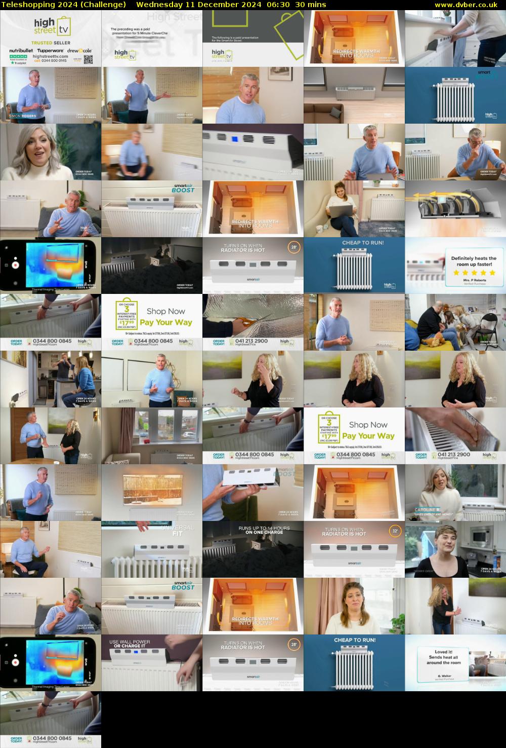 Teleshopping 2024 (Challenge) Wednesday 11 December 2024 06:30 - 07:00