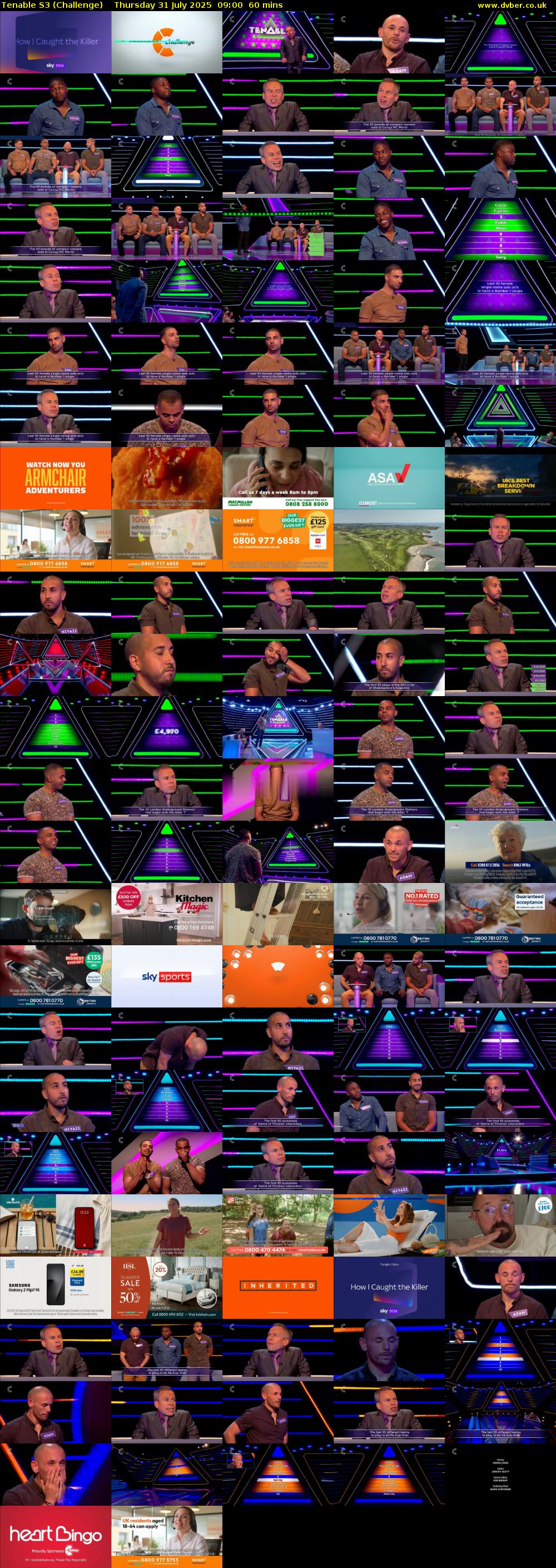 Tenable S3 (Challenge) Thursday 31 July 2025 09:00 - 10:00