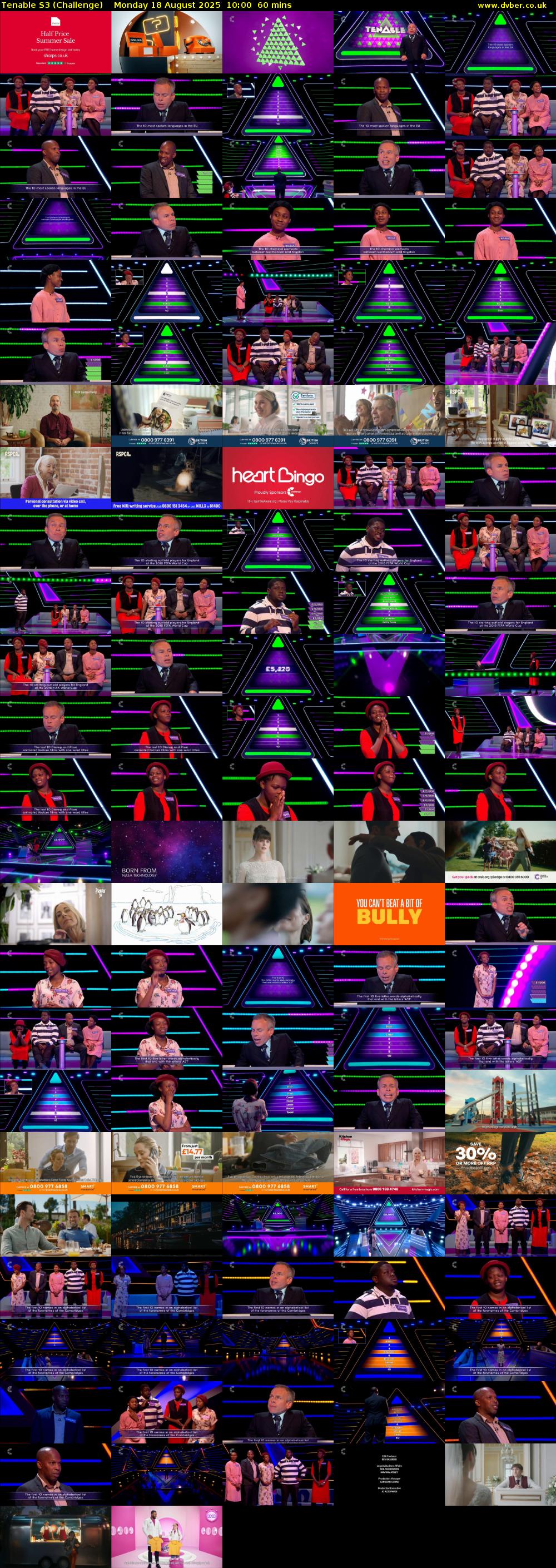Tenable S3 (Challenge) Monday 18 August 2025 10:00 - 11:00