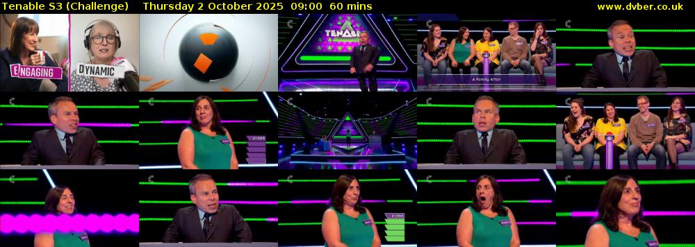 Tenable S3 (Challenge) Thursday 2 October 2025 09:00 - 10:00
