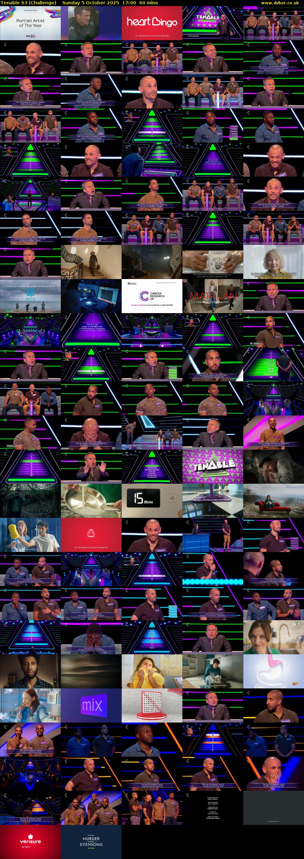 Tenable S3 (Challenge) Sunday 5 October 2025 17:00 - 18:00