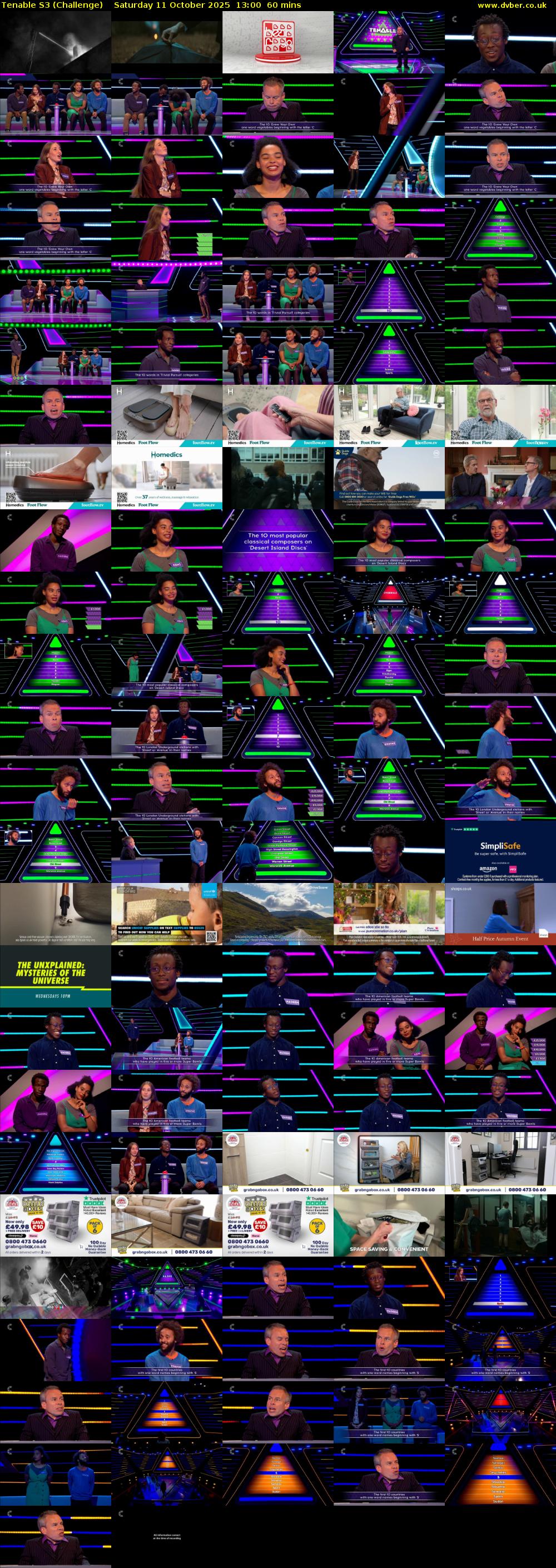 Tenable S3 (Challenge) Saturday 11 October 2025 13:00 - 14:00