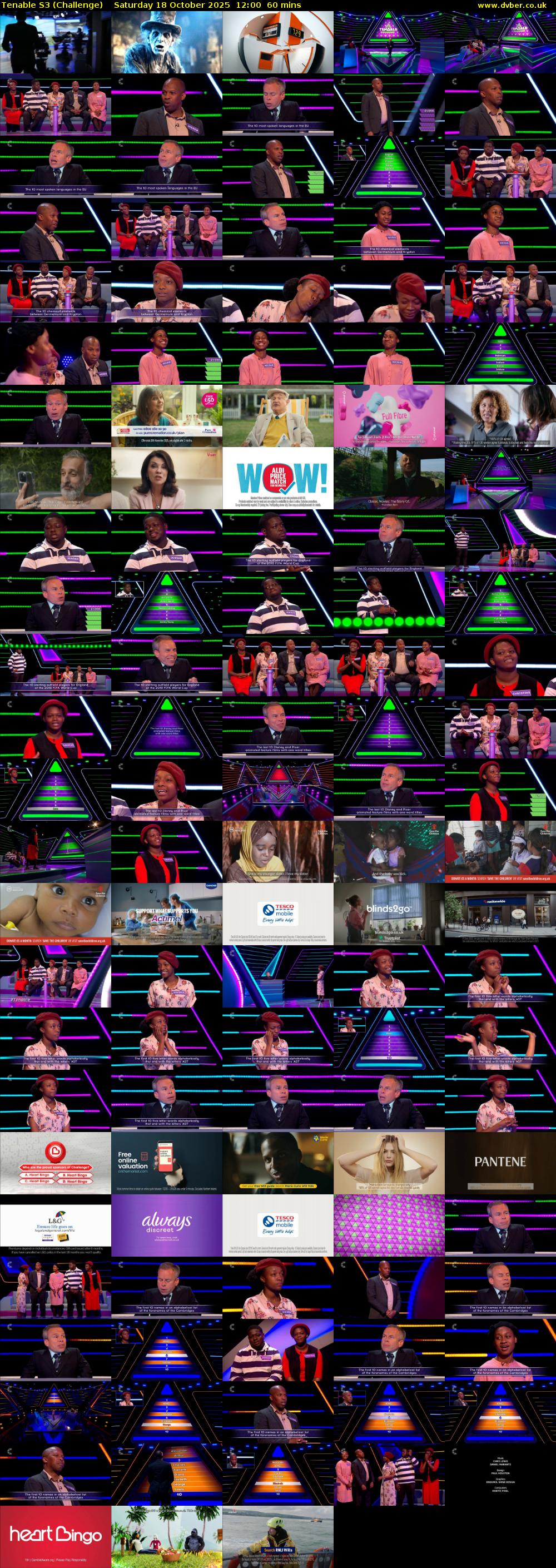 Tenable S3 (Challenge) Saturday 18 October 2025 12:00 - 13:00