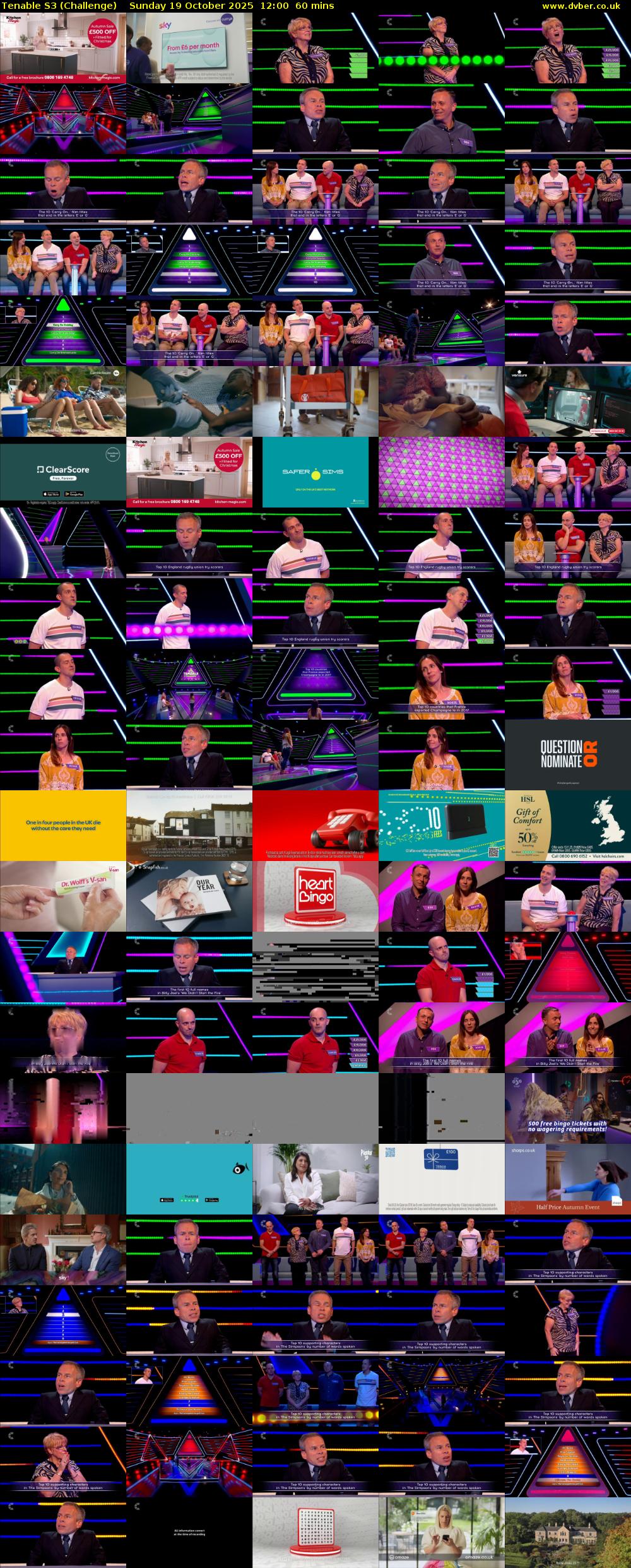 Tenable S3 (Challenge) Sunday 19 October 2025 12:00 - 13:00