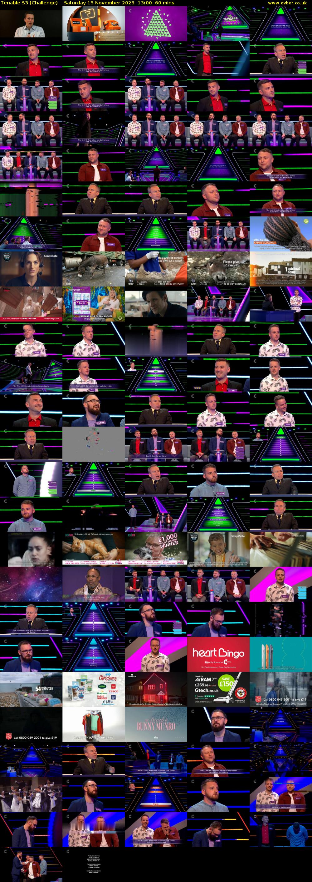 Tenable S3 (Challenge) Saturday 15 November 2025 13:00 - 14:00