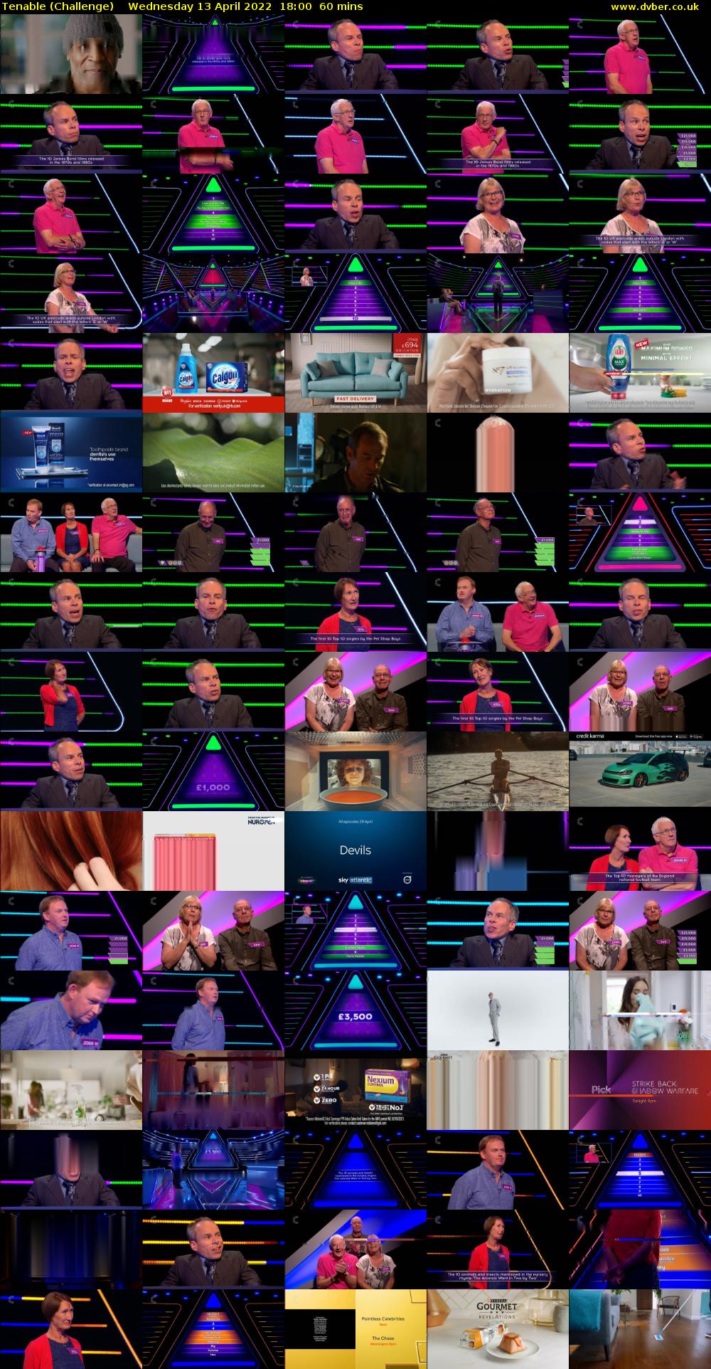 Tenable (Challenge) Wednesday 13 April 2022 18:00 - 19:00