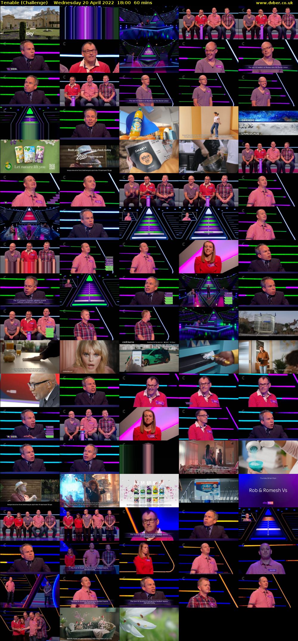 Tenable (Challenge) Wednesday 20 April 2022 18:00 - 19:00