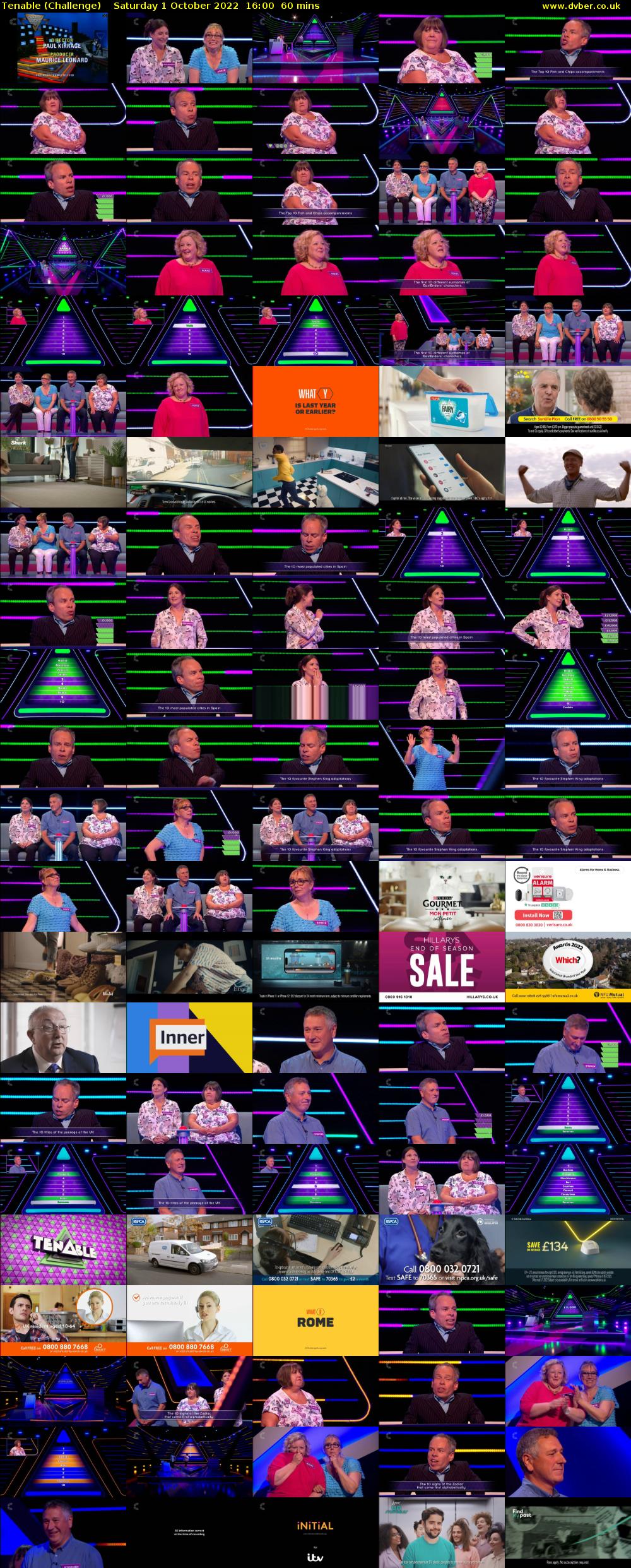 Tenable (Challenge) Saturday 1 October 2022 16:00 - 17:00