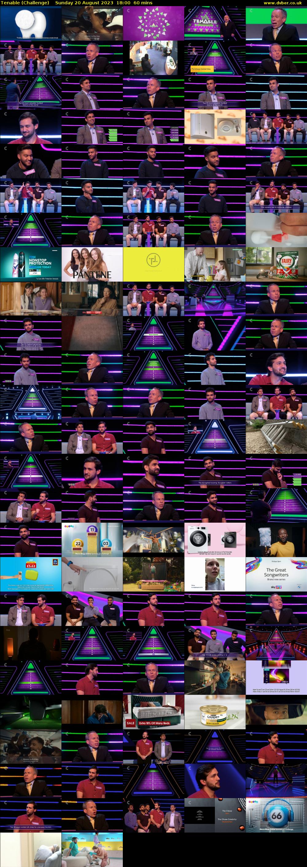 Tenable (Challenge) Sunday 20 August 2023 18:00 - 19:00