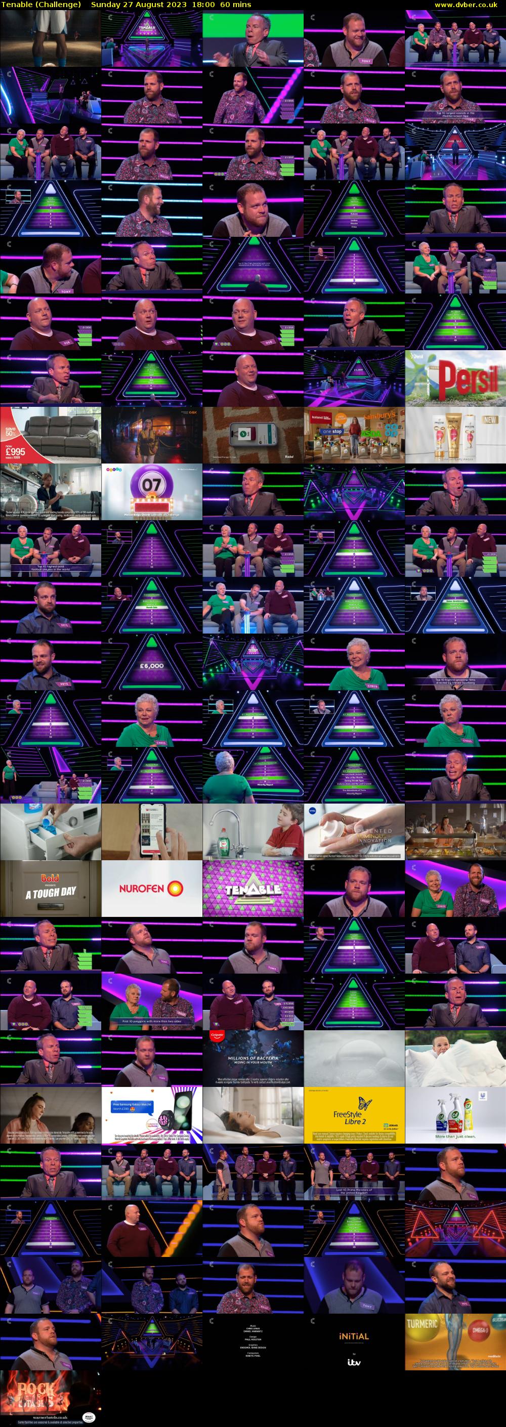 Tenable (Challenge) Sunday 27 August 2023 18:00 - 19:00