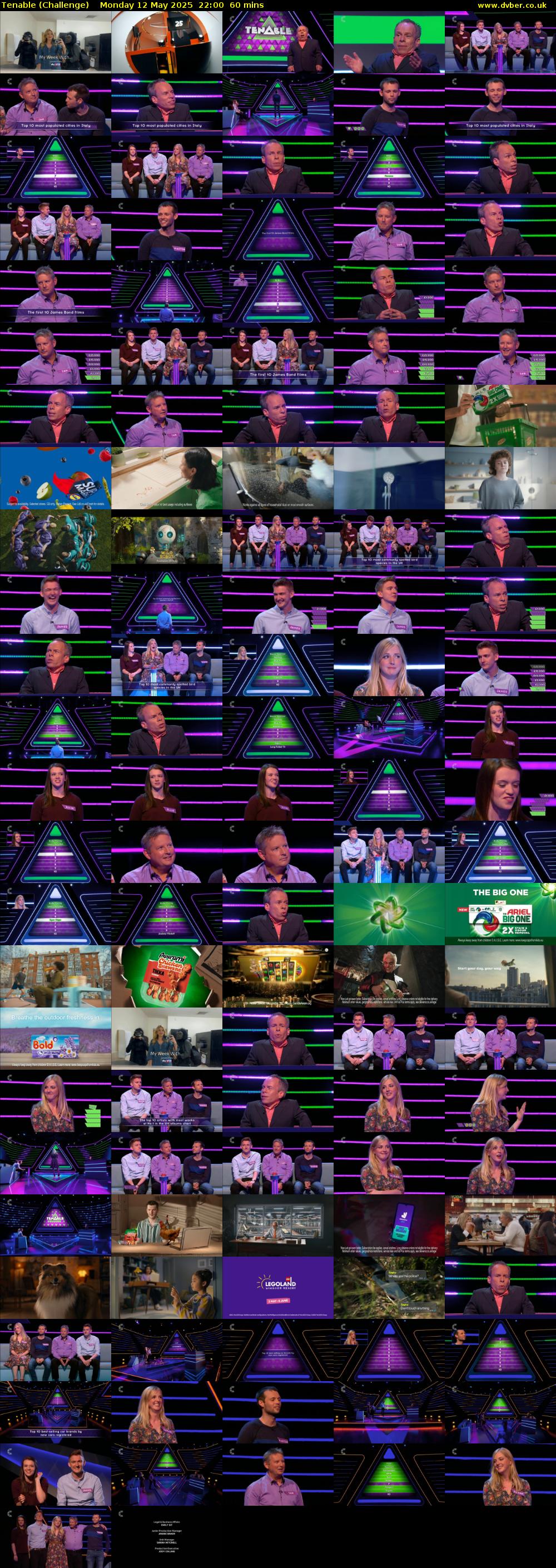 Tenable (Challenge) Monday 12 May 2025 22:00 - 23:00